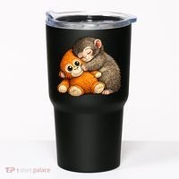Punch The Monkey Cuddling Stuffed Animal Tumbler thumb 0