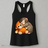 Punch The Monkey Cuddling Stuffed Animal Women's Tank Top thumb 3