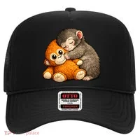 Punch The Monkey Cuddling Stuffed Animal Hat thumb 0