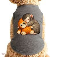 Punch The Monkey Cuddling Stuffed Animal Doggie Tank thumb 0
