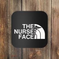 Pocket The Nurse Face Sweatshirt Nurse Appreciation Coaster thumb 0