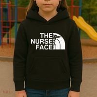 Pocket The Nurse Face Sweatshirt Nurse Appreciation Kids Hoodie thumb 3
