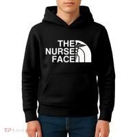 Pocket The Nurse Face Sweatshirt Nurse Appreciation Kids Hoodie thumb 4