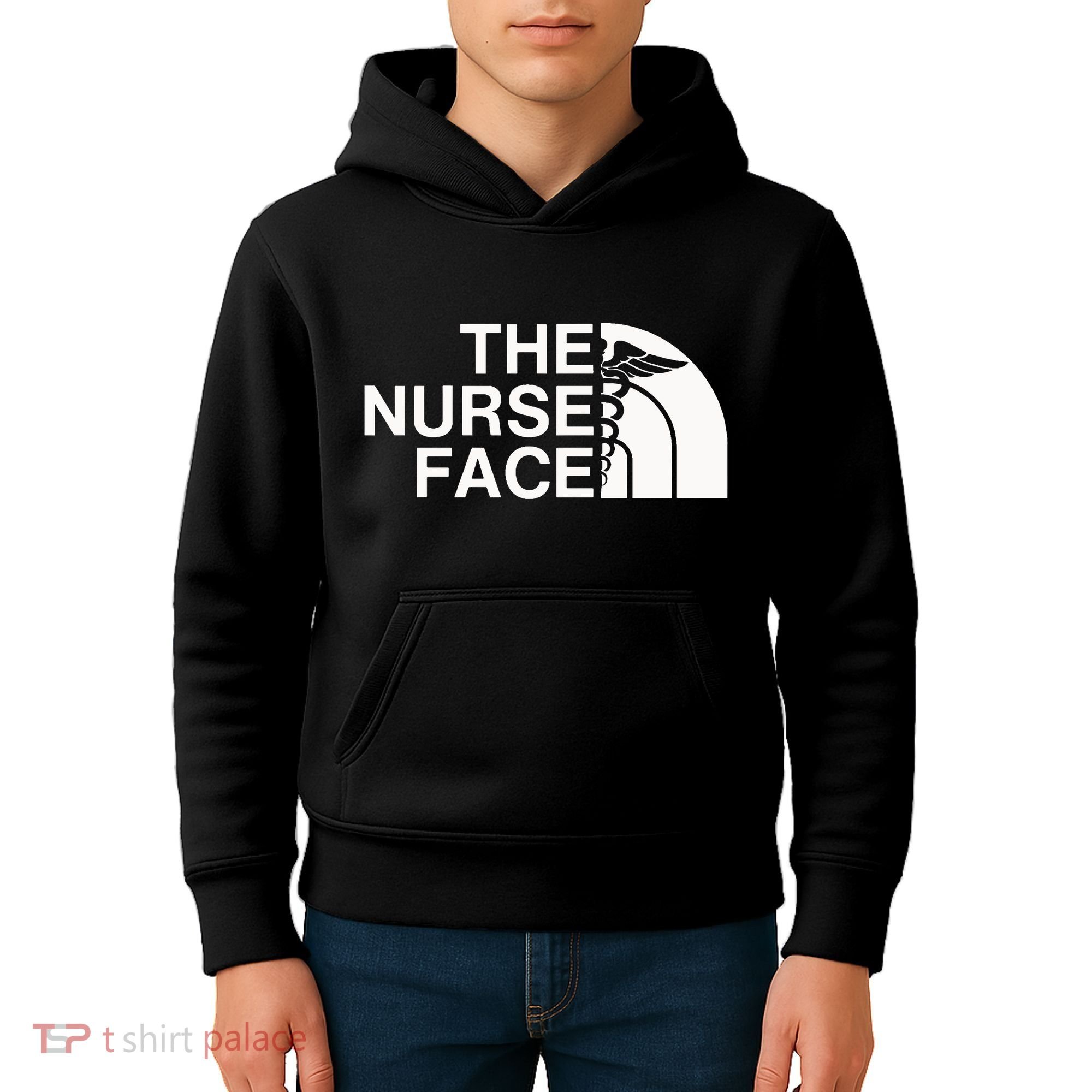 Pocket The Nurse Face Sweatshirt Nurse Appreciation Kids Hoodie
