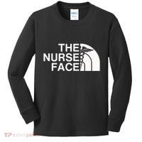 Pocket The Nurse Face Sweatshirt Nurse Appreciation Kids Long Sleeve Shirt thumb 0