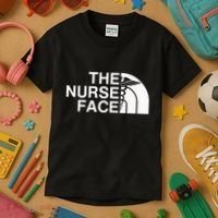 Pocket The Nurse Face Sweatshirt Nurse Appreciation Kids T-Shirt thumb 3