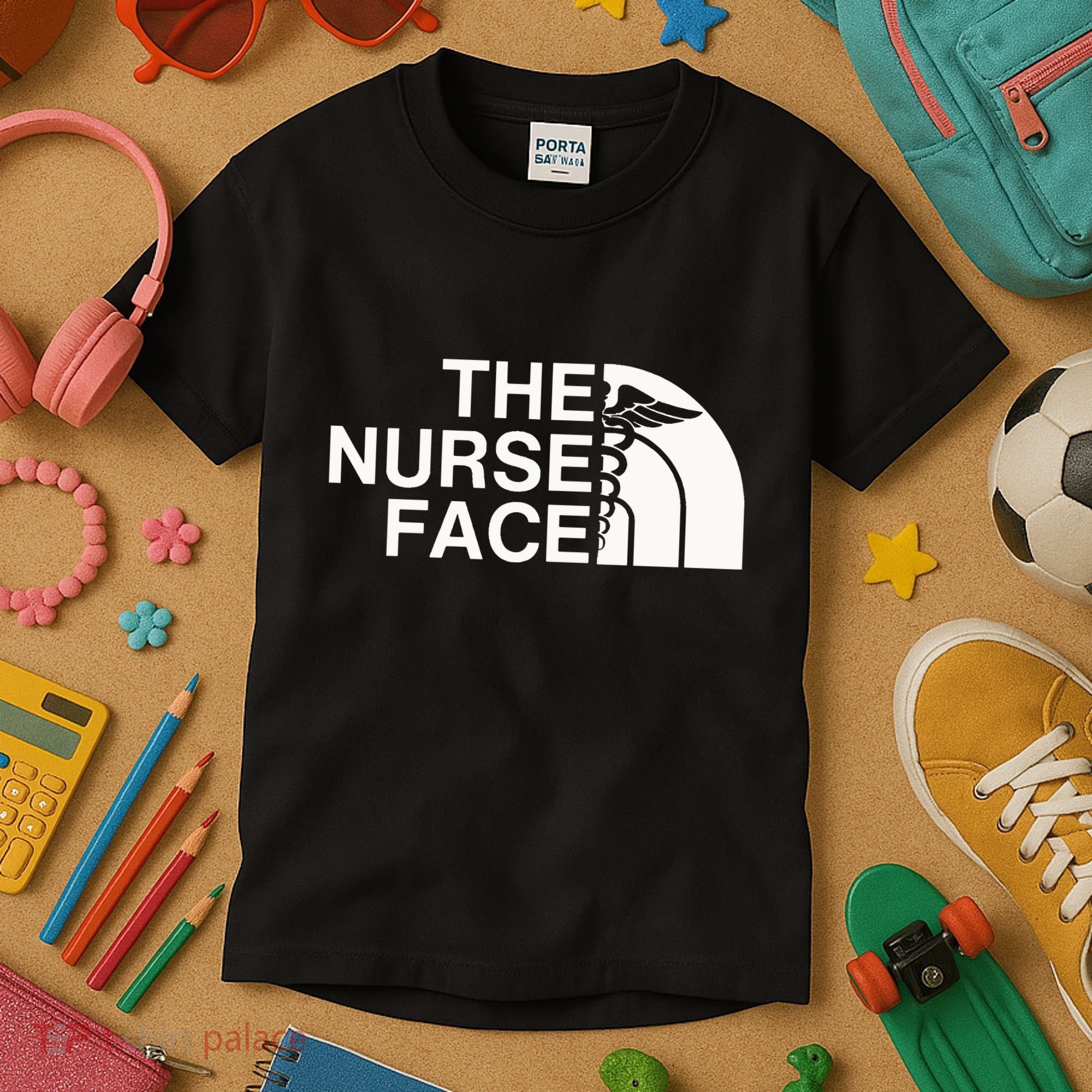 Pocket The Nurse Face Sweatshirt Nurse Appreciation Kids T-Shirt