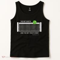 Pickleball The Net Giveth Funny Pickleball Pickleball Lovers Tank Top thumb 2