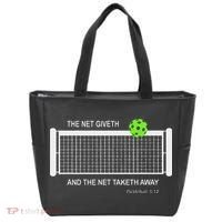 Pickleball The Net Giveth Funny Pickleball Pickleball Lovers Tote Bag thumb 0