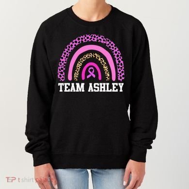 Personalize Team Name Custom Breast Cancer Women's Sweatshirt