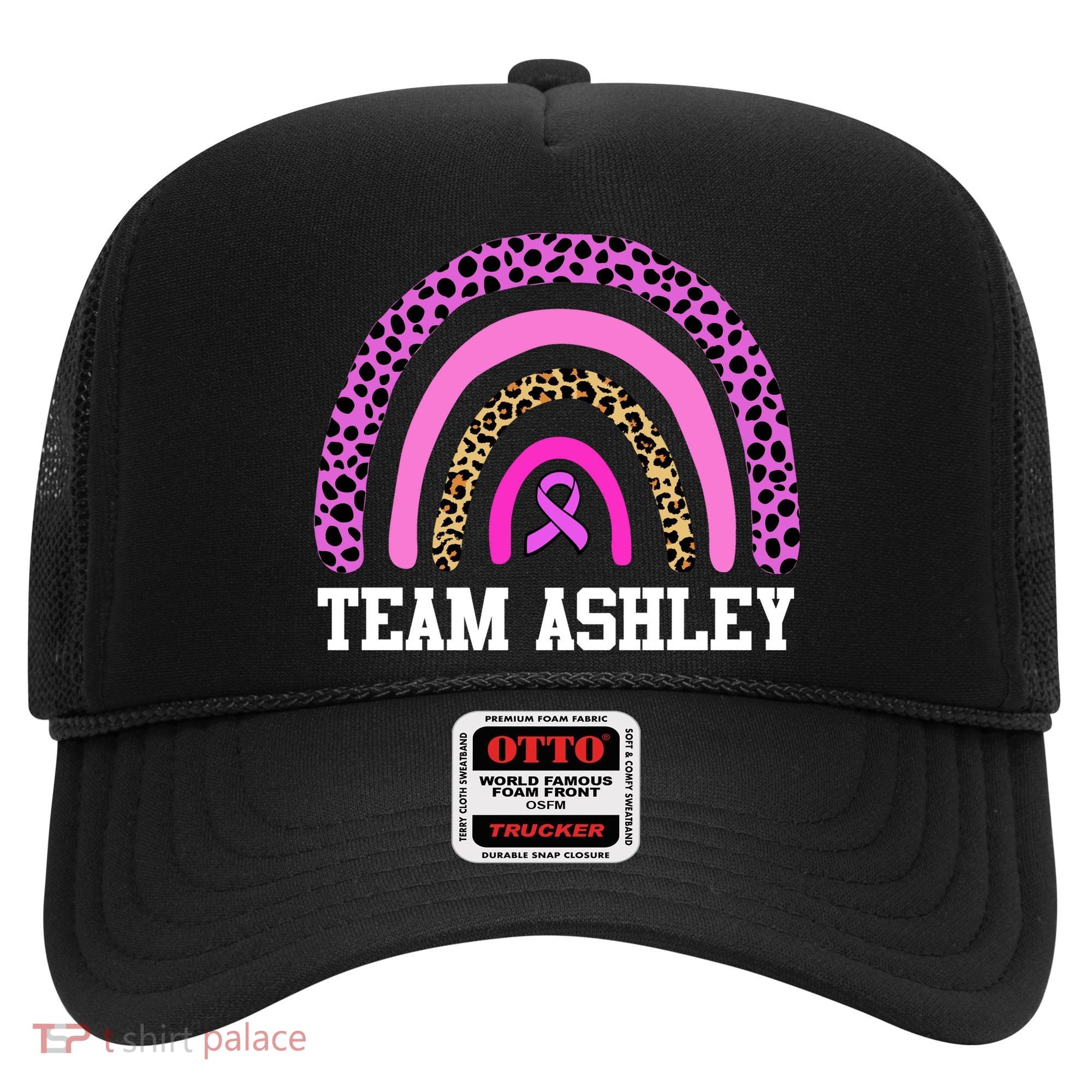 Personalize Team Name Custom Breast Cancer Hat