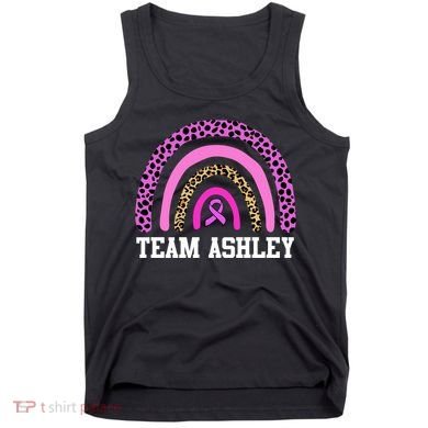 Personalize Team Name Custom Breast Cancer Tank Top