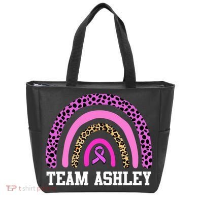 Personalize Team Name Custom Breast Cancer Tote Bag