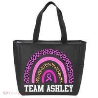 Personalize Team Name Custom Breast Cancer Tote Bag thumb 0