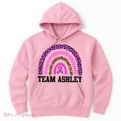 Personalize Team Name Custom Breast Cancer Hoodie
