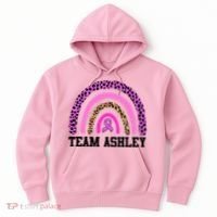 Personalize Team Name Custom Breast Cancer Hoodie thumb 0