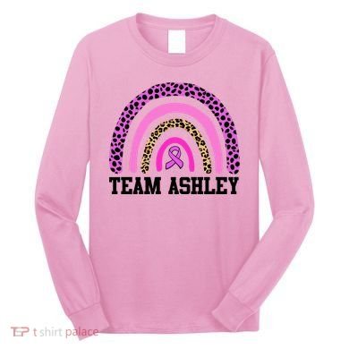 Personalize Team Name Custom Breast Cancer Long Sleeve Shirt