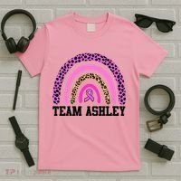 Personalize Team Name Custom Breast Cancer T-Shirt thumb 5