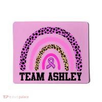 Personalize Team Name Custom Breast Cancer Mousepad thumb 0