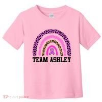 Personalize Team Name Custom Breast Cancer Toddler T-Shirt thumb 0