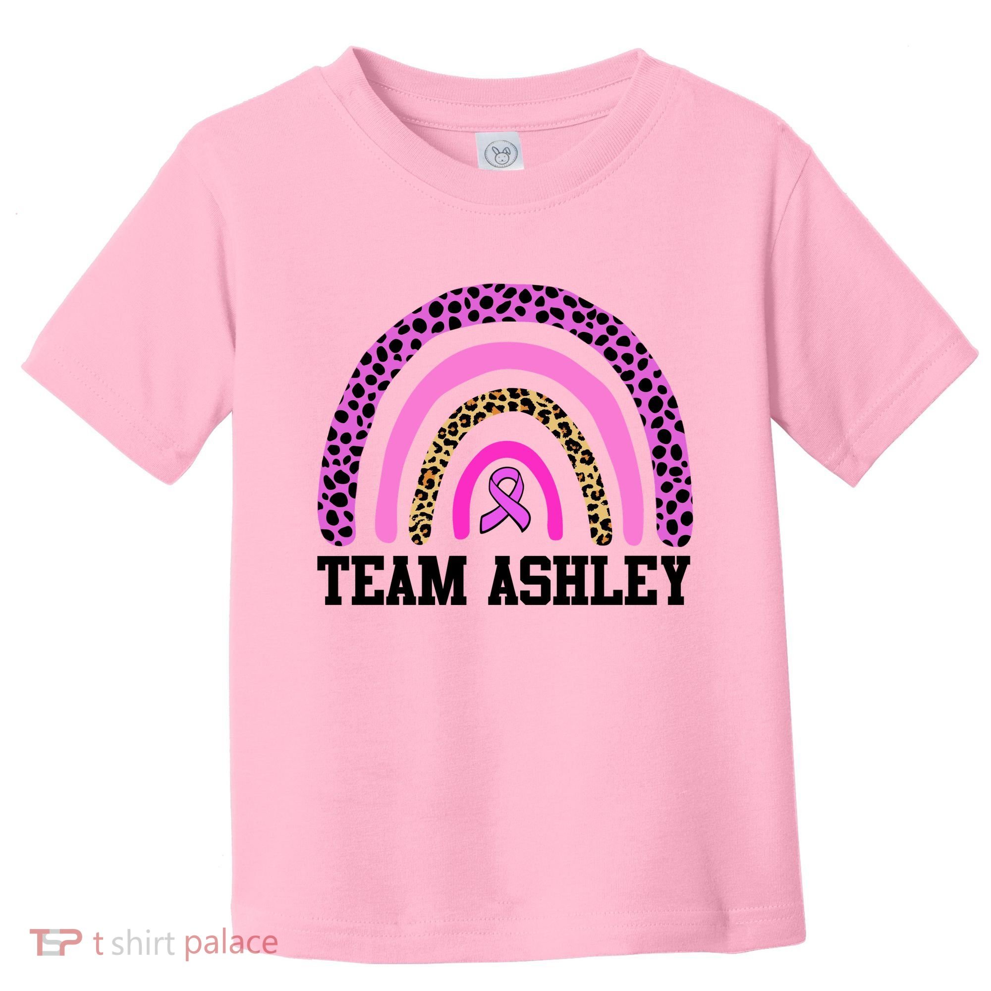 Personalize Team Name Custom Breast Cancer Toddler T-Shirt