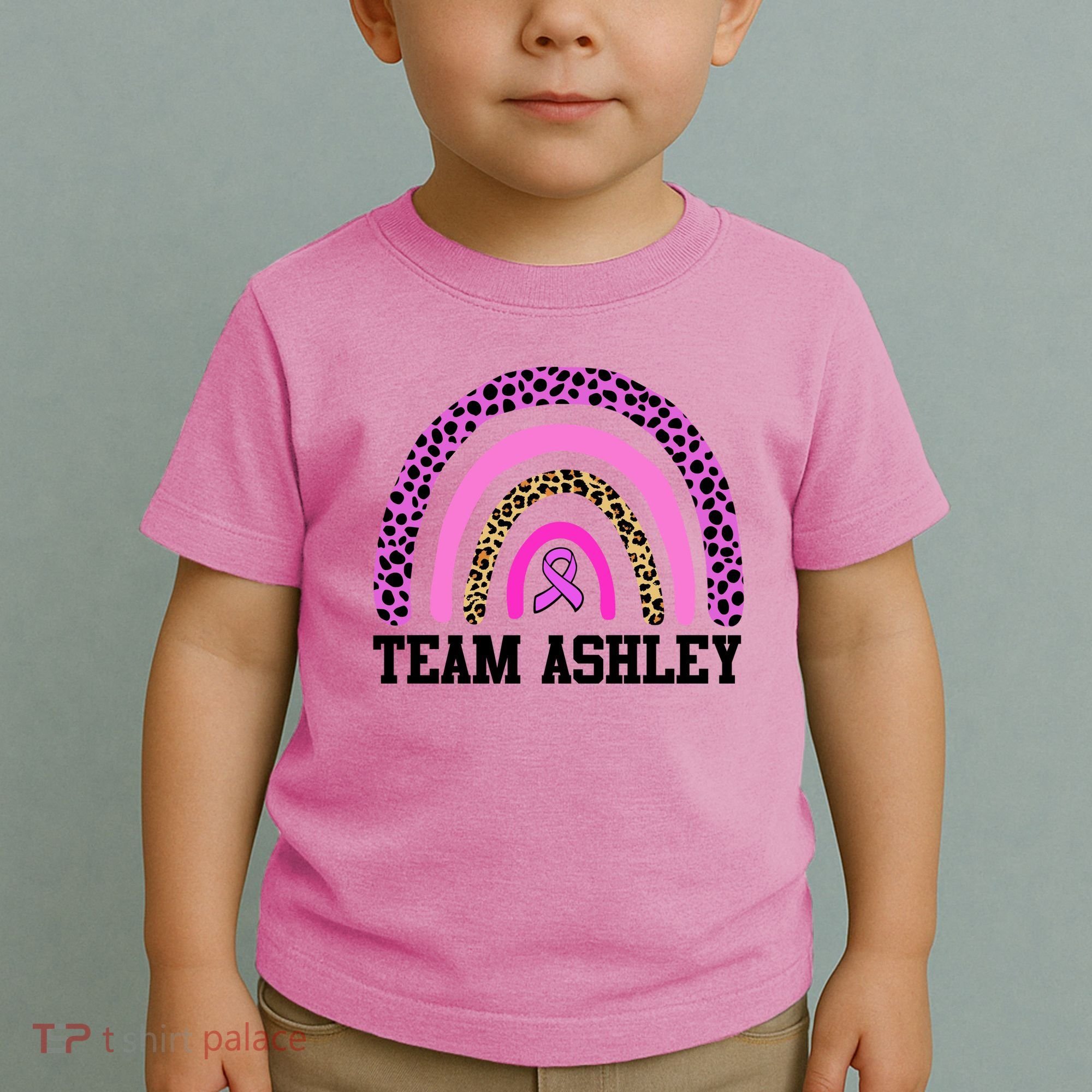 Personalize Team Name Custom Breast Cancer Toddler T-Shirt