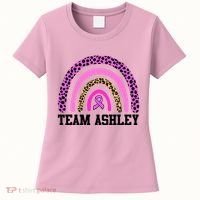 Personalize Team Name Custom Breast Cancer Women's T-Shirt thumb 0