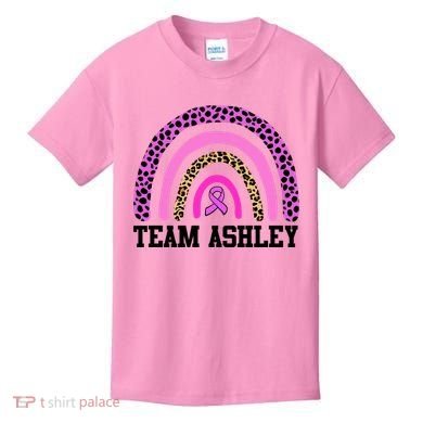 Personalize Team Name Custom Breast Cancer Kids T-Shirt