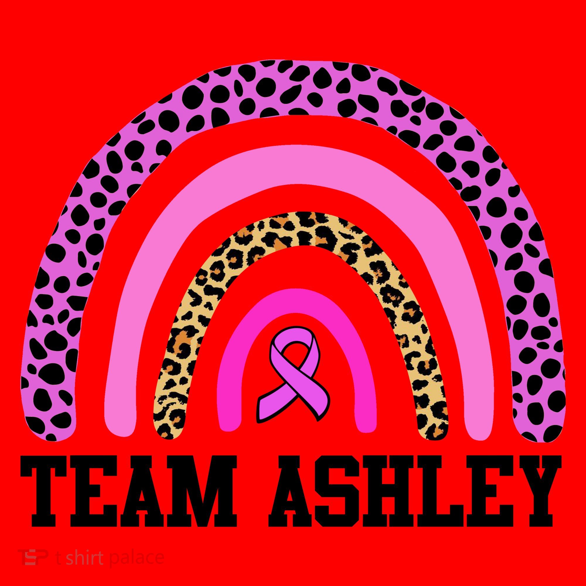 Personalize Team Name Custom Breast Cancer Santa Hat