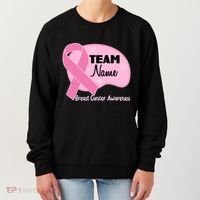 Personalize Team Name Breast Cancer Awareness Custom Women's Sweatshirt thumb 0
