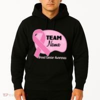 Personalize Team Name Breast Cancer Awareness Custom Hoodie thumb 2