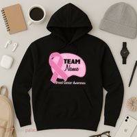 Personalize Team Name Breast Cancer Awareness Custom Hoodie thumb 3