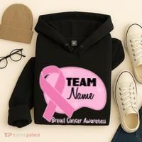 Personalize Team Name Breast Cancer Awareness Custom Hoodie thumb 4