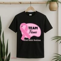 Personalize Team Name Breast Cancer Awareness Custom T-Shirt thumb 2