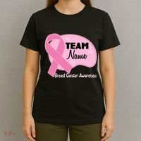 Personalize Team Name Breast Cancer Awareness Custom T-Shirt thumb 4