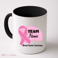 Personalize Team Name Breast Cancer Awareness Custom Coffee Mug thumb 0