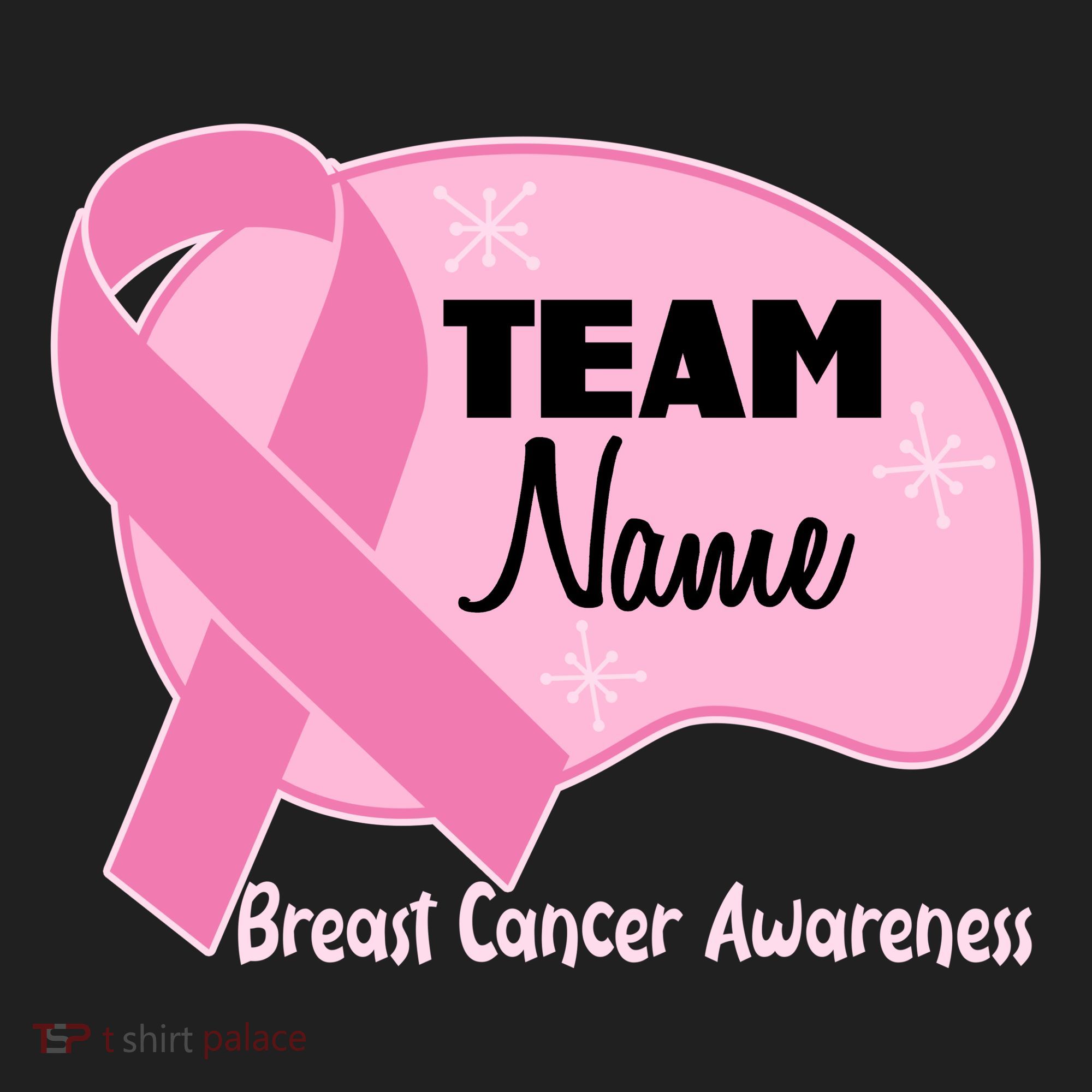 Personalize Team Name Breast Cancer Awareness Custom Beanie