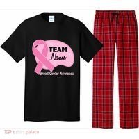 Personalize Team Name Breast Cancer Awareness Custom Pajama Set thumb 0