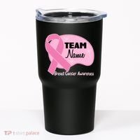 Personalize Team Name Breast Cancer Awareness Custom Tumbler thumb 0