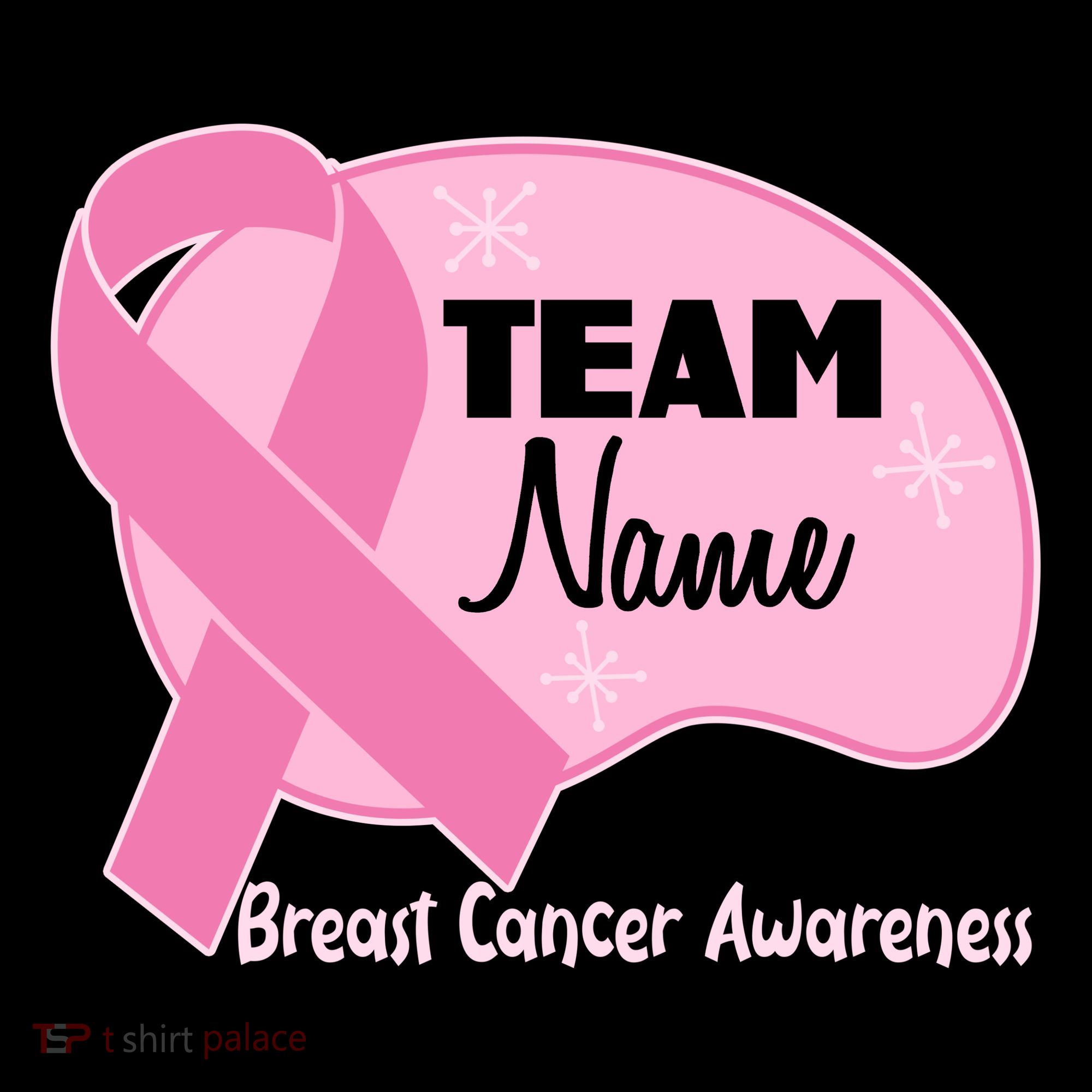 Personalize Team Name Breast Cancer Awareness Custom Mousepad
