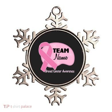 Personalize Team Name Breast Cancer Awareness Custom Ornament