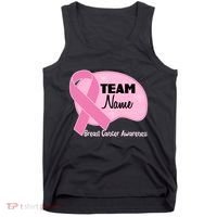 Personalize Team Name Breast Cancer Awareness Custom Tank Top thumb 0