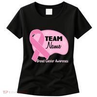 Personalize Team Name Breast Cancer Awareness Custom Women's T-Shirt thumb 0
