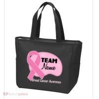 Personalize Team Name Breast Cancer Awareness Custom Tote Bag thumb 3