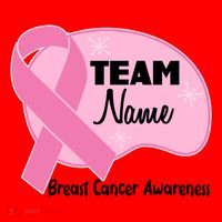 Personalize Team Name Breast Cancer Awareness Custom Santa Hat thumb 1