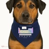Periodic Table Of The Elements USA-Made Doggie Bandana thumb 1
