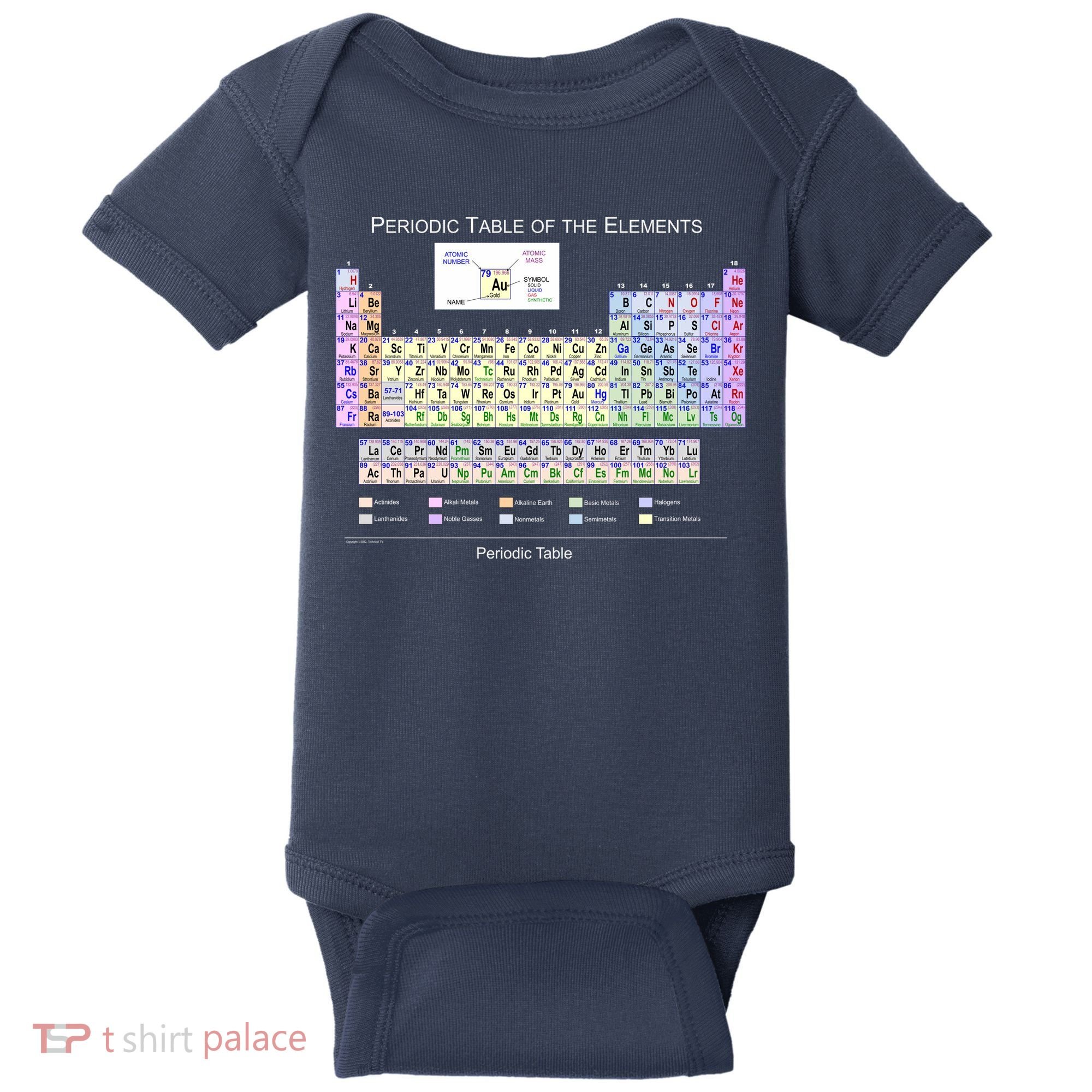 Periodic Table Of The Elements Baby Bodysuit