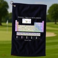 Periodic Table Of The Elements Golf Towel thumb 1