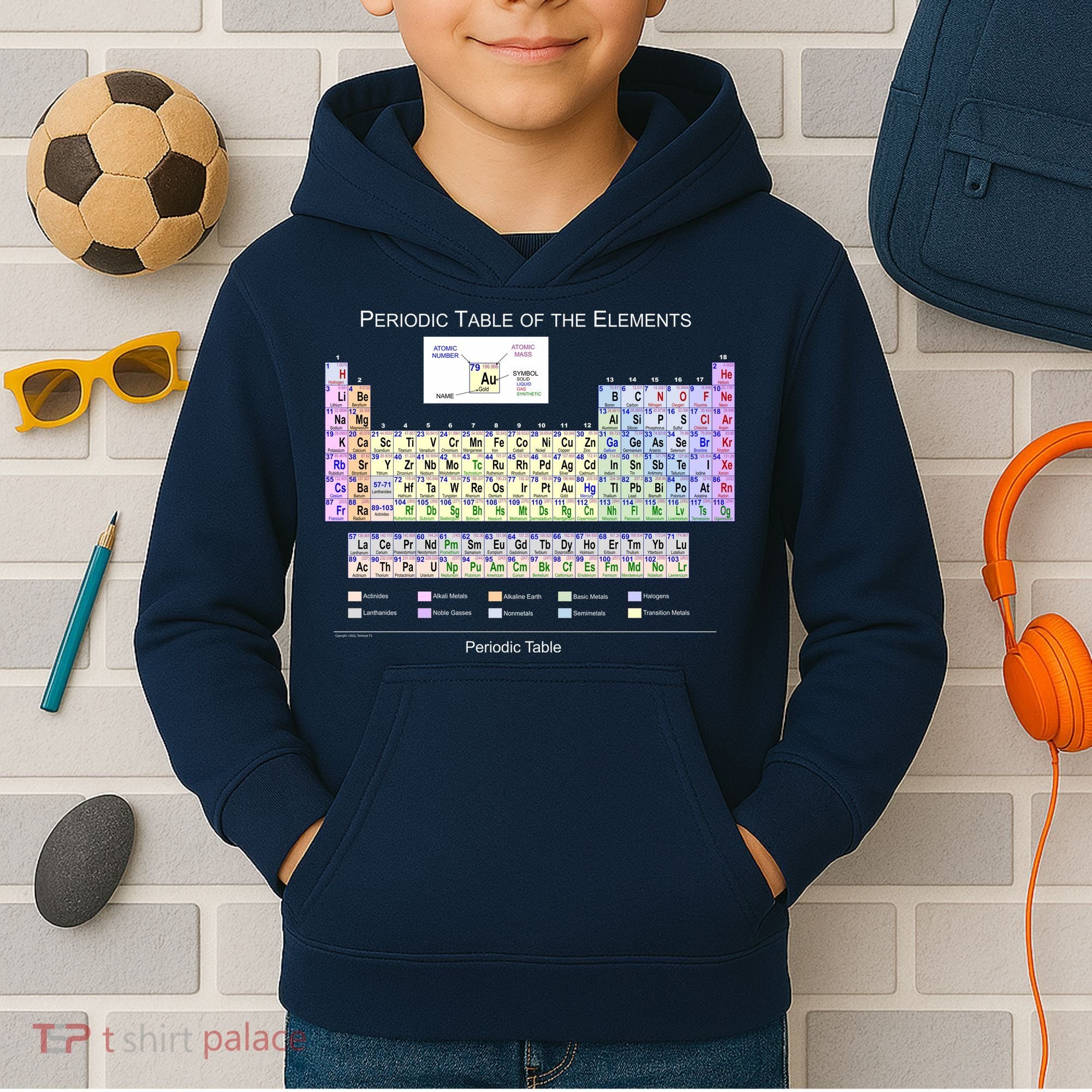 Periodic Table Of The Elements Kids Hoodie