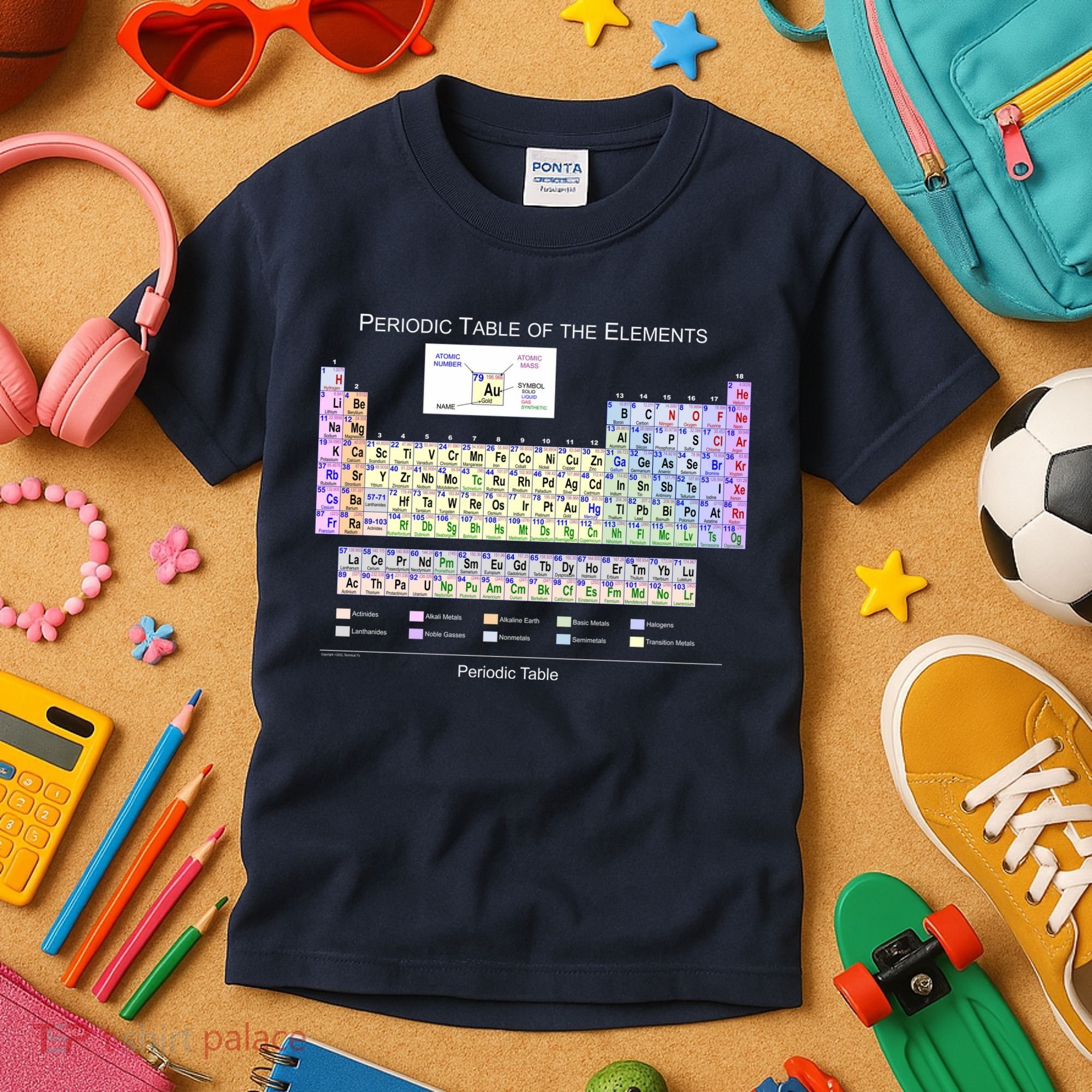 Periodic Table Of The Elements Kids T-Shirt